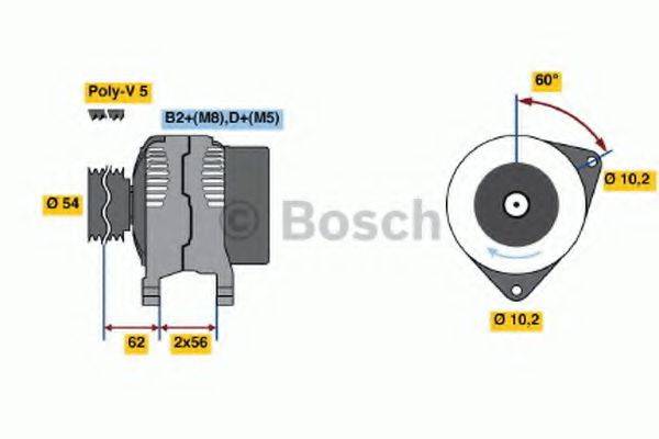 BOSCH 0986041240 Генератор