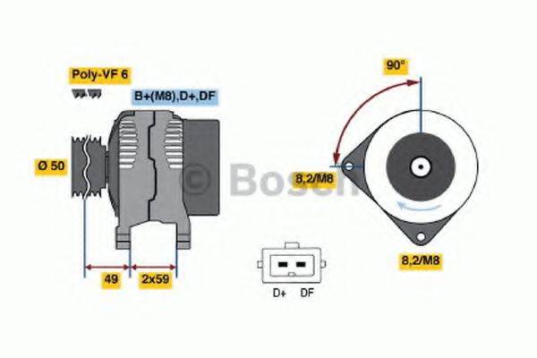 BOSCH 0986041300 Генератор