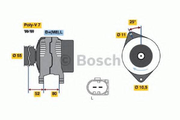 BOSCH 0986046210 Генератор
