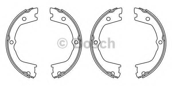 BOSCH F026008022 Комплект гальмівних колодок, стоянкова гальмівна система