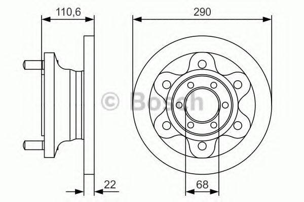 BOSCH 0986479S95 гальмівний диск