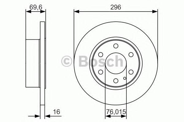 BOSCH 0986479A51 гальмівний диск