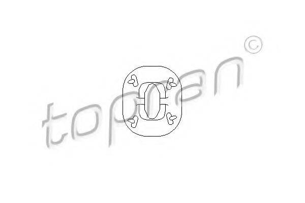 TOPRAN 400134 Кронштейн, глушник