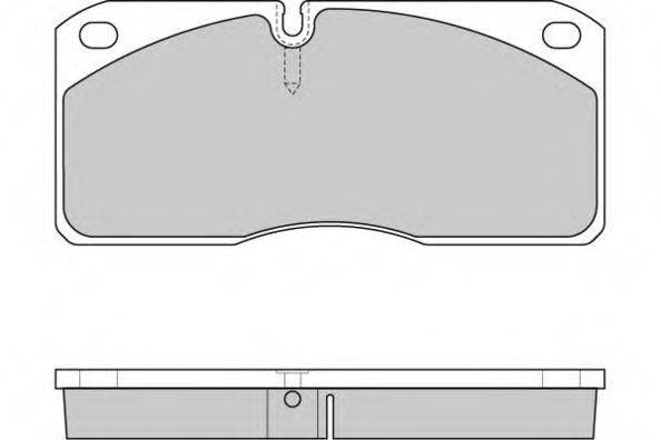E.T.F. 125258 Комплект гальмівних колодок, дискове гальмо