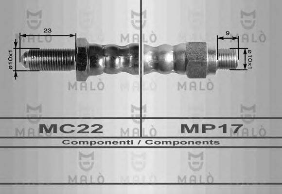 MALO 8342 Гальмівний шланг