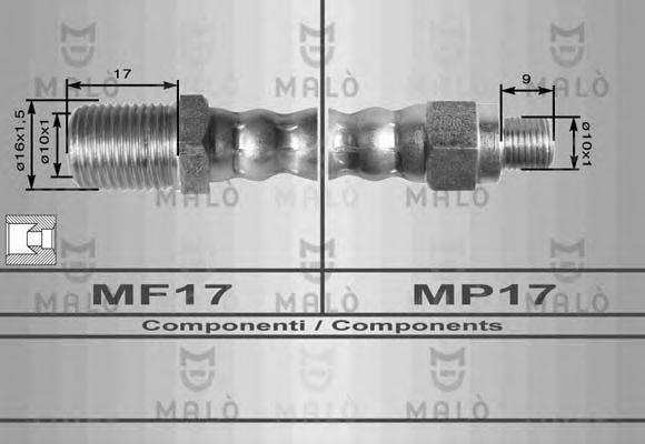 MALO 8451 Гальмівний шланг