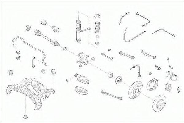 SACHS MERCEEKLARS009 Рульове управління; Підвіска колеса