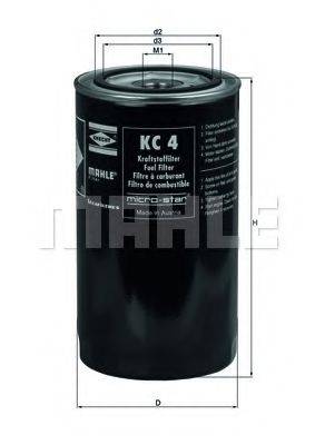 KNECHT KC4 Паливний фільтр