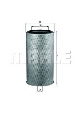 KNECHT LX1255 Повітряний фільтр