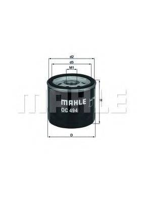 KNECHT OC494 Масляний фільтр