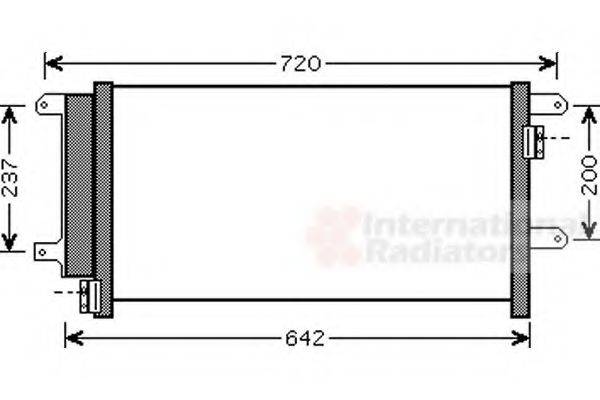 VAN WEZEL 28005089 Конденсатор, кондиціонер