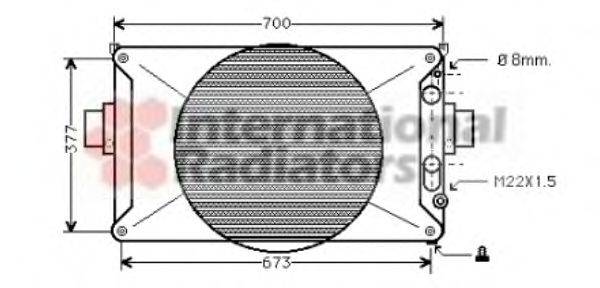 VAN WEZEL 28002035 Радіатор, охолодження двигуна