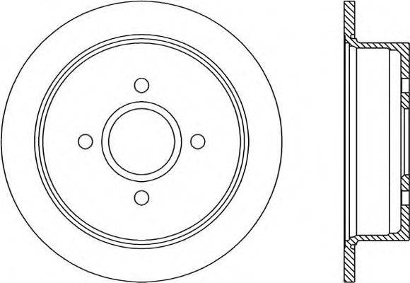 OPEN PARTS BDR118710 гальмівний диск