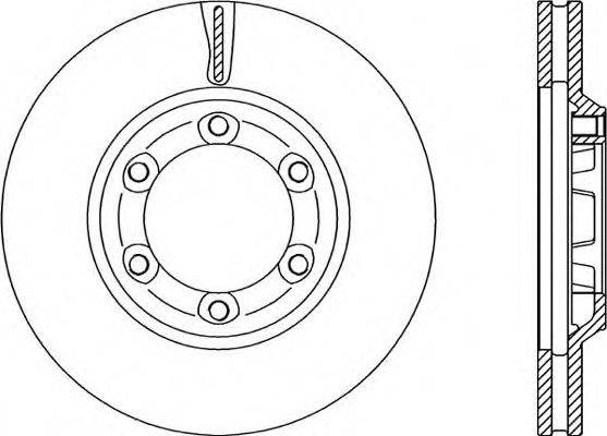 OPEN PARTS BDR228620 гальмівний диск