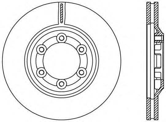 OPEN PARTS BDR242820 гальмівний диск