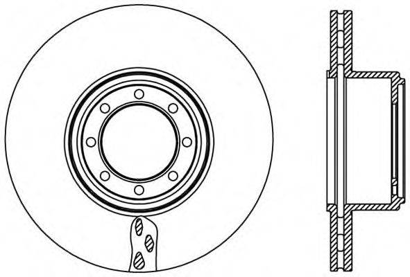 OPEN PARTS BDA245120 гальмівний диск