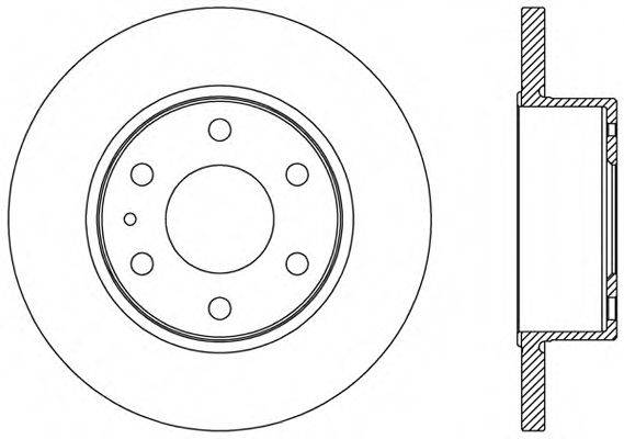OPEN PARTS BDA247110 гальмівний диск
