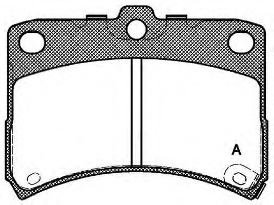 OPEN PARTS BPA072302 Комплект гальмівних колодок, дискове гальмо
