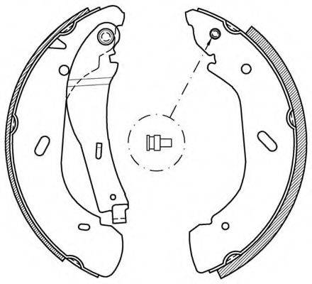 OPEN PARTS BSA204800 Комплект гальмівних колодок