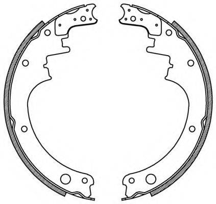 OPEN PARTS BSA207200 Комплект гальмівних колодок