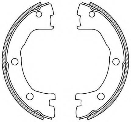 OPEN PARTS BSA219400 Комплект гальмівних колодок