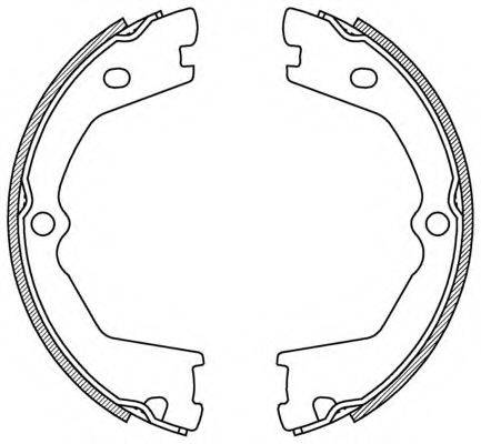 OPEN PARTS BSA220900 Комплект гальмівних колодок