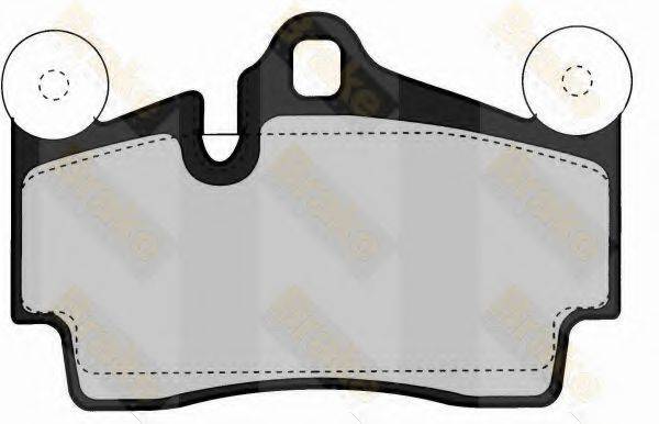 BRAKE ENGINEERING PA1549 Комплект гальмівних колодок, дискове гальмо