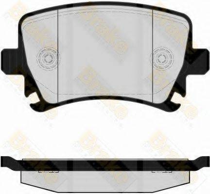 BRAKE ENGINEERING PA1560 Комплект гальмівних колодок, дискове гальмо
