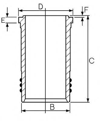 GOETZE ENGINE 1445088000 Гільза циліндра