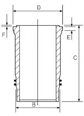 GOETZE ENGINE 1545123000 Гільза циліндра