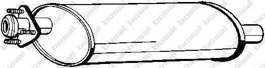 BOSAL 115031 Середній глушник вихлопних газів