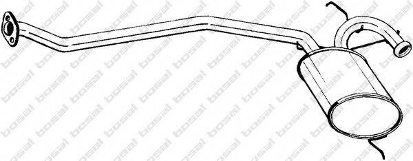 BOSAL 279241 Середній глушник вихлопних газів