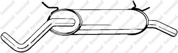 BOSAL 279219 Глушник вихлопних газів кінцевий