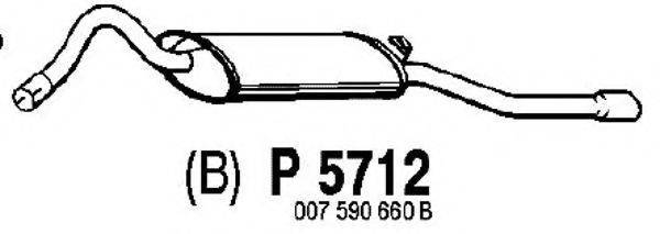 FENNO P5712 Глушник вихлопних газів кінцевий