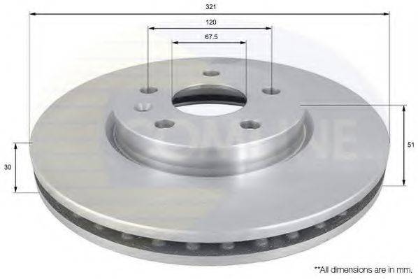 COMLINE ADC1142V гальмівний диск