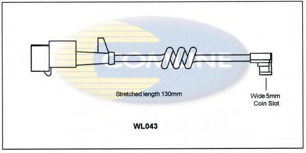 COMLINE WL043 Сигналізатор, знос гальмівних колодок