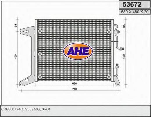 AHE 53672 Конденсатор, кондиціонер
