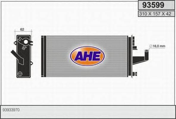 AHE 93599 Теплообмінник, опалення салону