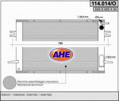 AHE 114014O Радіатор, охолодження двигуна
