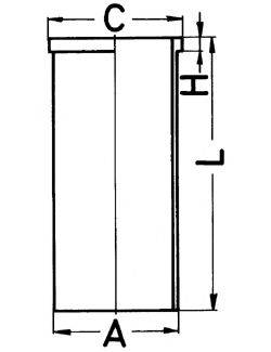 KOLBENSCHMIDT 88640110 Гільза циліндра