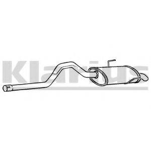 KLARIUS 250529 Глушник вихлопних газів кінцевий