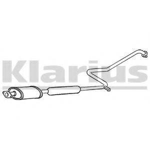 KLARIUS 270043 Середній глушник вихлопних газів