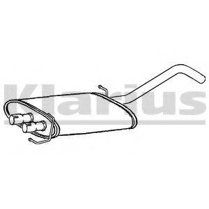 KLARIUS 220847 Середній глушник вихлопних газів