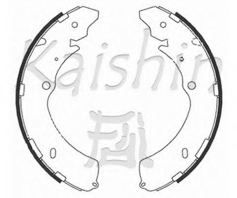 KAISHIN K4467 Комплект гальмівних колодок