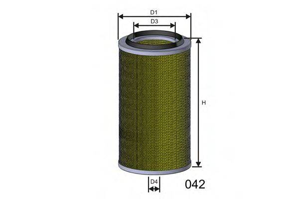 MISFAT R212 Повітряний фільтр
