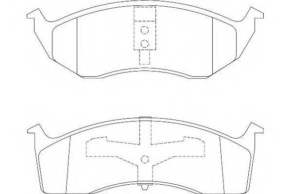 WAGNER WBP23043A Комплект гальмівних колодок, дискове гальмо