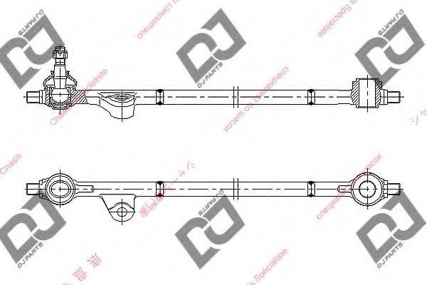 DJ PARTS DC1016 Поздовжня рульова тяга