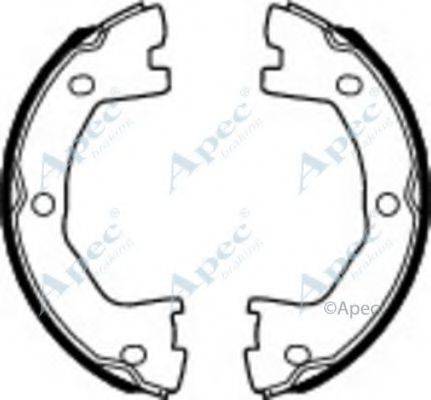 APEC BRAKING SHU779 Гальмівні колодки