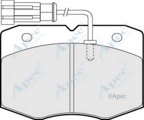 APEC BRAKING PAD1057 Комплект гальмівних колодок, дискове гальмо