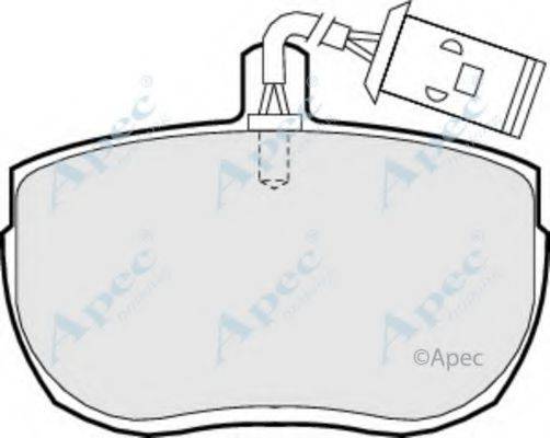 APEC BRAKING PAD735 Комплект гальмівних колодок, дискове гальмо